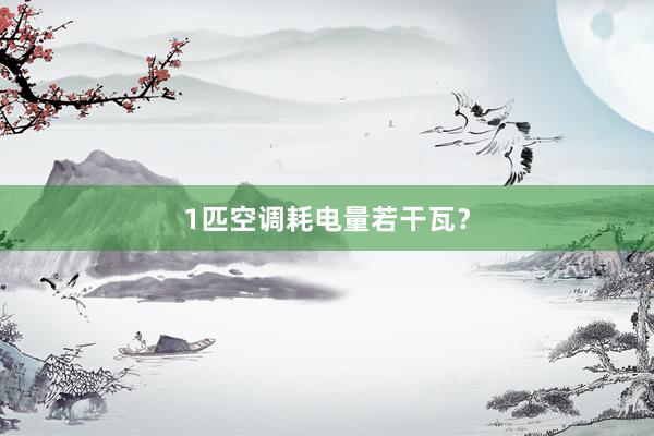 1匹空调耗电量若干瓦？